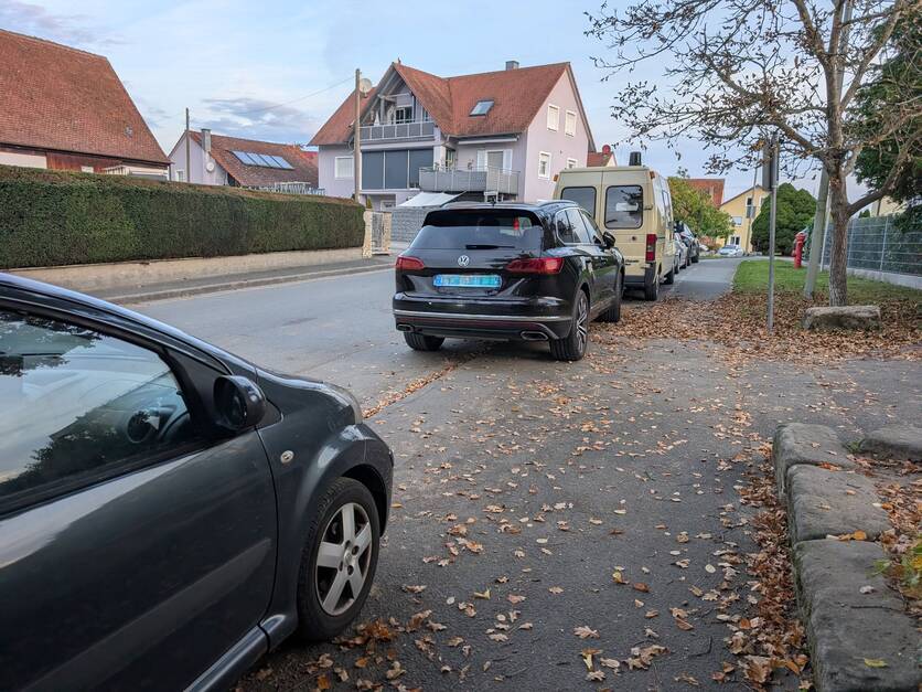Parksituation vor der Kita Seebachwichtel