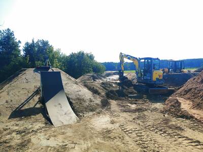 Pumptrack Großenseebach - Baustelle Stand 27.09.2023