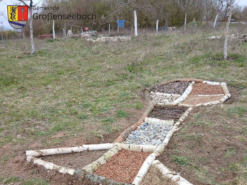 Barfusspfad im Permakulturgarten Großenseebach am 04.04.2026 neu erstellt