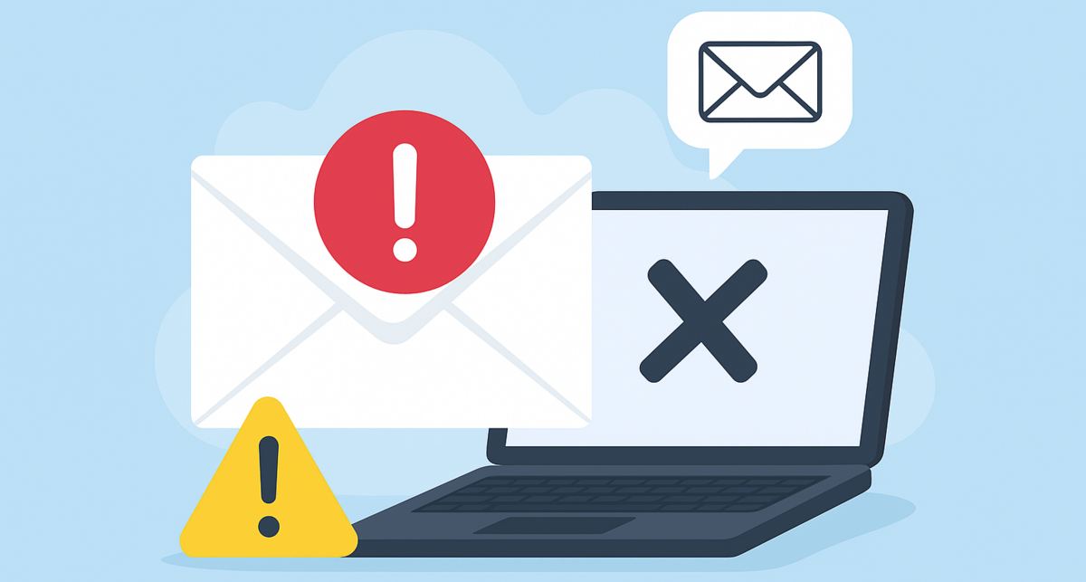 Störung im E-Mail-Verkehr - Symbolbild