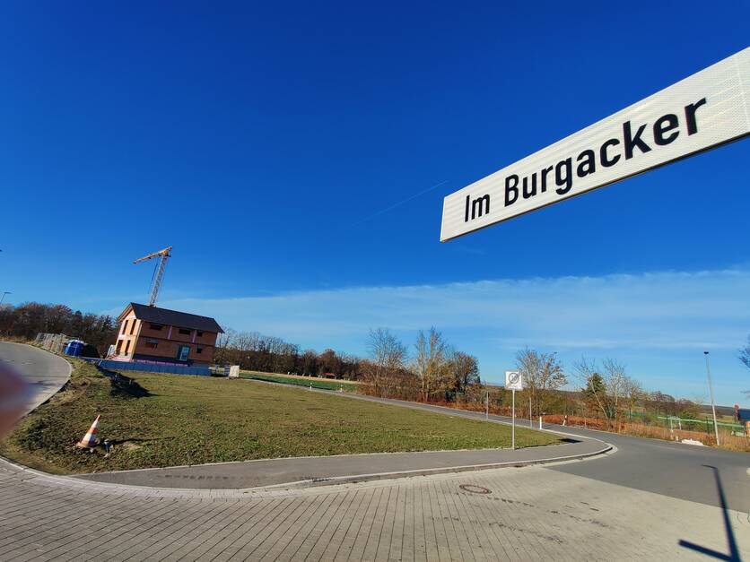 Baugebiet im Burgacker in Großenseebach