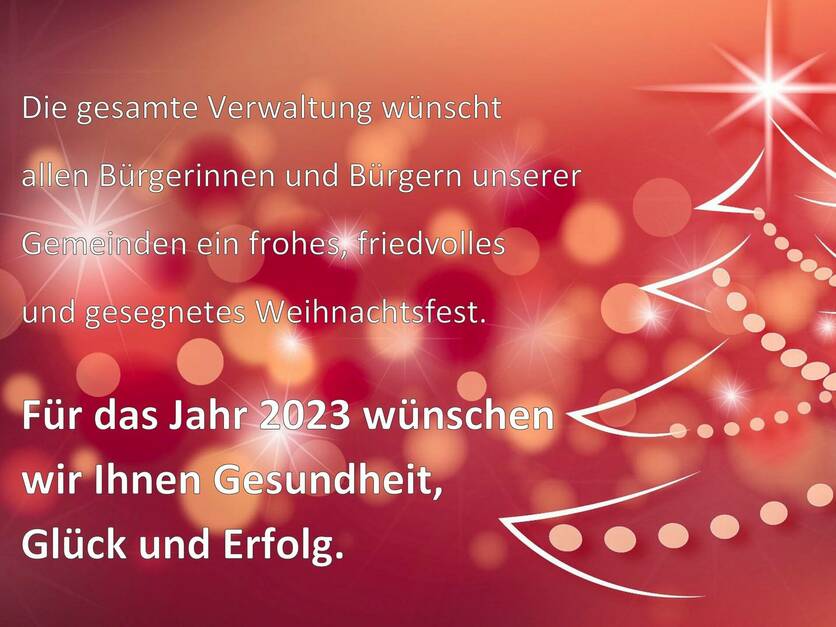 Weihnachtsgruß Verwaltung 2022