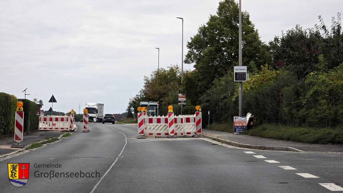 Großenseebach Straßeneinengung Hauptstraße (St2259) ab 23.09.2025