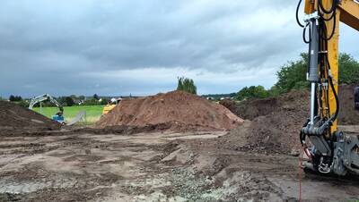 Pumptrack Großenseebach - Baustelle Stand 09.08.2023