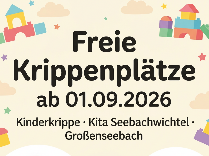 Freie Krippenplätze Kita Seebachwichtel September 2026