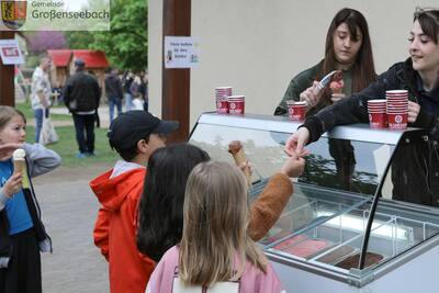 Eis geht immer! Das dachte sich auch die Gemeinde als Träger der Einrichtung und spendierte ihren Kindern einen Gutschein für ein "Carlo-Eis".