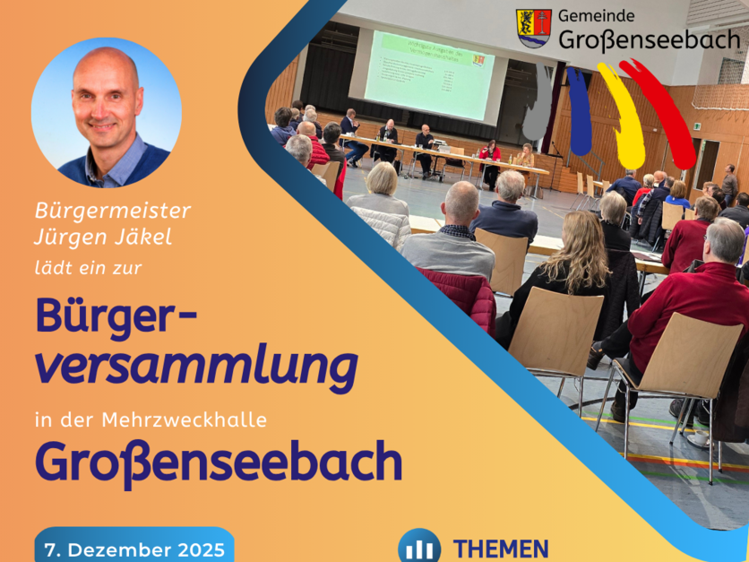 Bürgerversammlung Großenseebach 2025 - Plakat