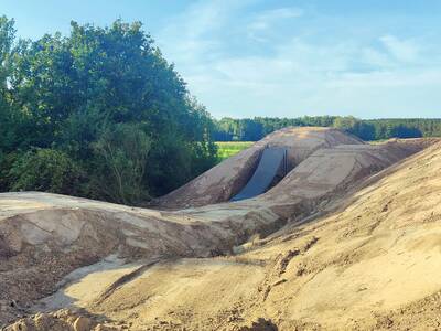 Pumptrack Großenseebach - Baustelle Stand 25.08.2023