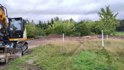 Pumptrack Großenseebach - Baustelle Stand 09.08.2023