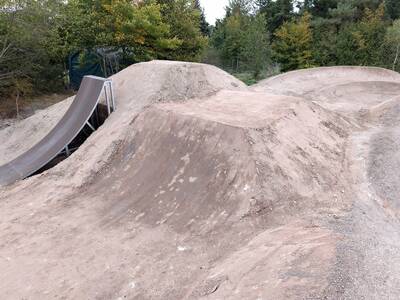 Pumptrack Großenseebach - Baustelle Stand 08.10.2023