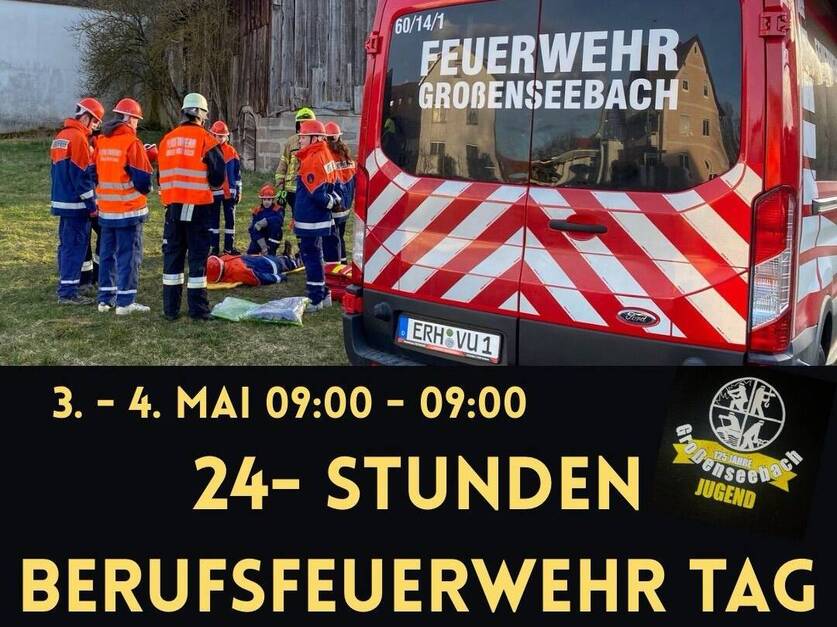 24-Stunden-Berufsfeuerwehrtag der Jugendfeuerwehr Großenseebach 03. - 04.05.2025