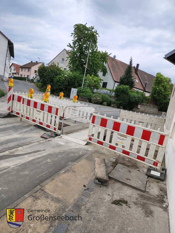 Bauarbeiten Schulstraße Großenseebach Mai 2025