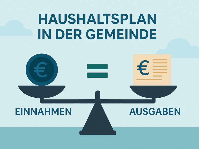 Haushaltsplan der Gemeinde - Illustration