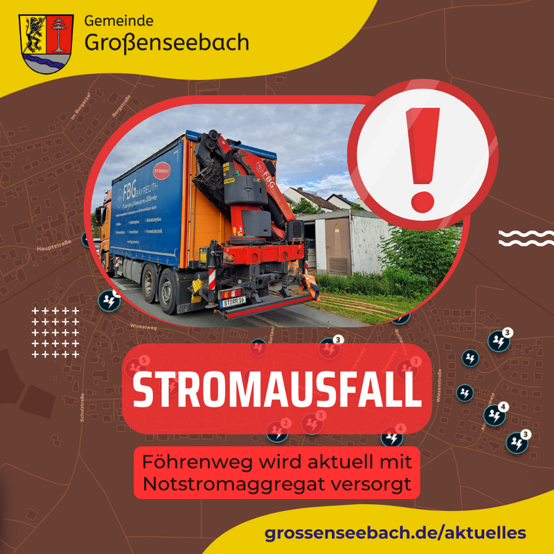 Stromausfall in Großenseebach am 15.06.24