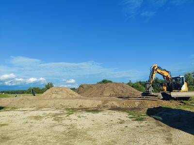 Pumptrack Großenseebach - Baustelle Stand 07.08.2023