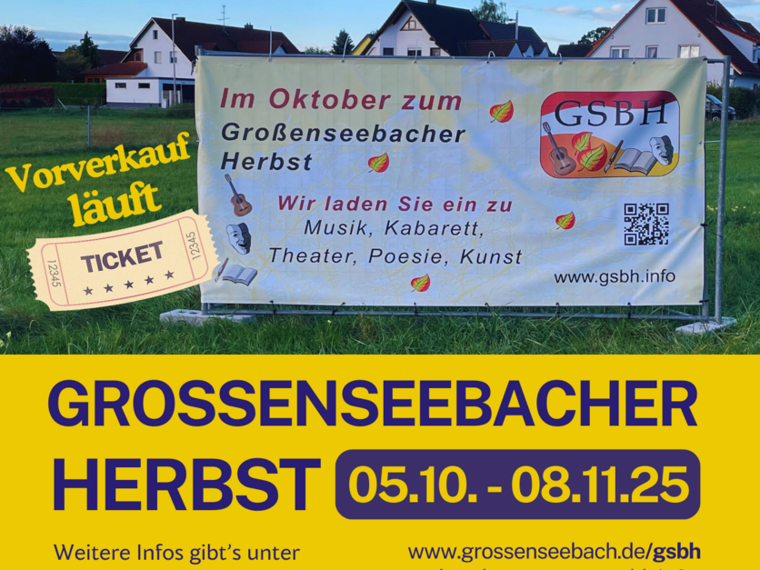 Großenseebacher Herbst 2025 - Vorverkaufsstart