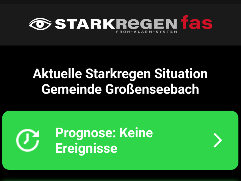 Starkregen-Frühalarmsystem (FAS) Großenseebach - Startseite