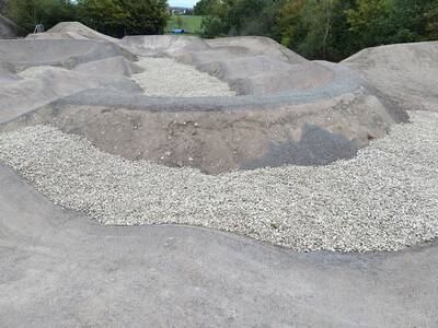 Pumptrack Großenseebach - Baustelle Stand 08.10.2023