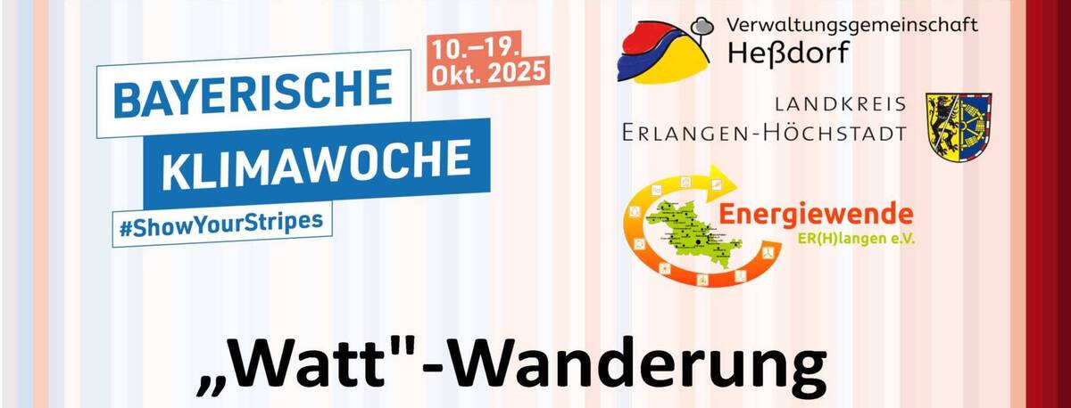 Watt-Wanderung Heßdorf 18.10.2025 - Plakat