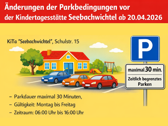 Grafik Änderungen der Parkbedingungen Seebachwichel ab 20.04.2026