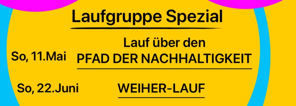 Laufgruppe Spezial Mai bis Juli 2025