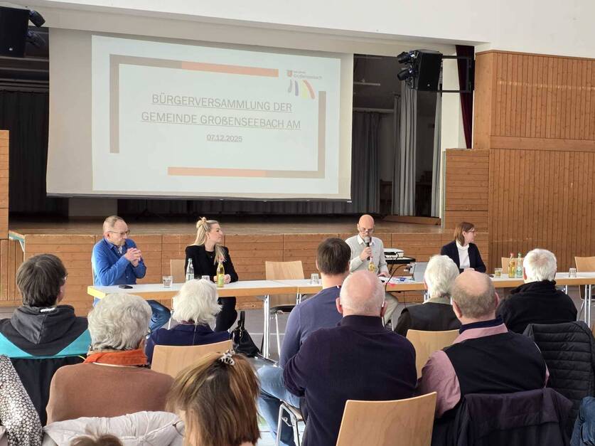 Bürgerversammlung 2025 in Großenseebach - Begrüßung