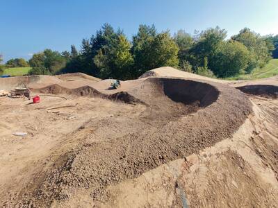 Pumptrack Großenseebach - Baustelle Stand 27.09.2023