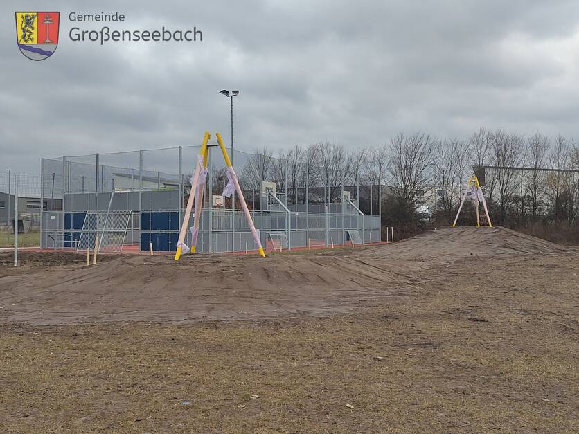 Baustand Spielplatz FSV Großenseebach Februar 2025