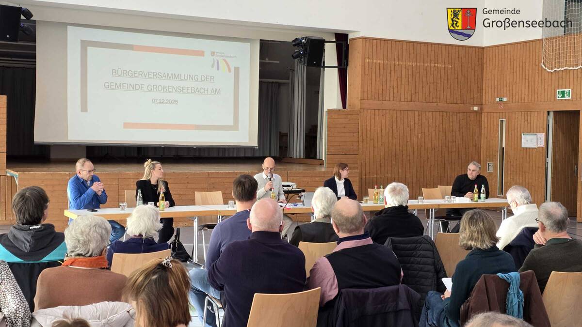 Bürgerversammlung 2025 in Großenseebach - Begrüßung