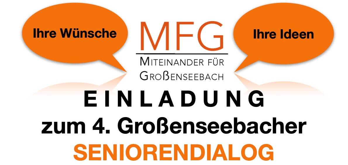 4. Großenseebacher Seniorendialog - Plakat
