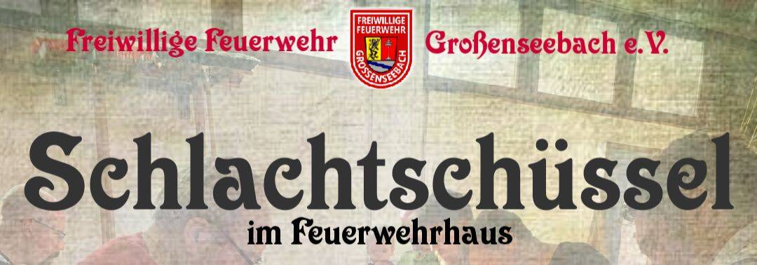 Schlachtschüssel Feuerwehr Großenseebach 28.02.26 - Plakat
