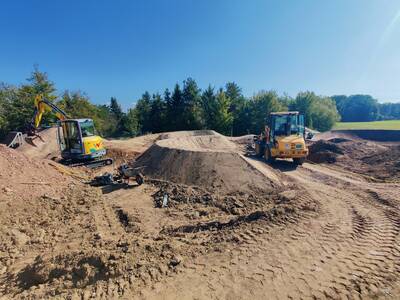 Pumptrack Großenseebach - Baustelle Stand 27.09.2023