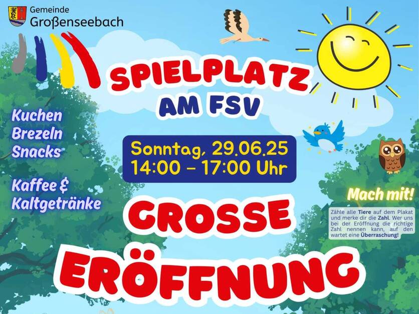 Eröffnung Spielplatz Sportplatz FSV Großenseebach - 29.06.2025
