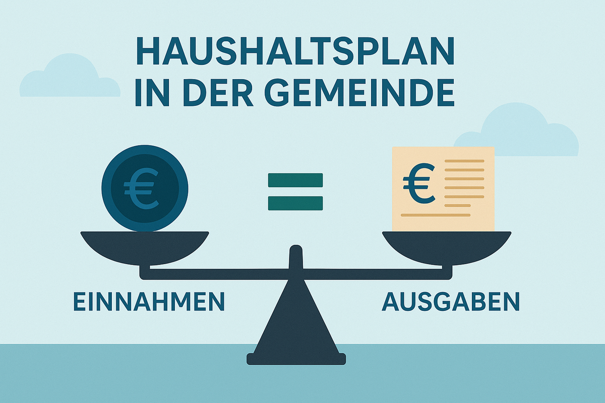 Haushaltsplan der Gemeinde - Illustration