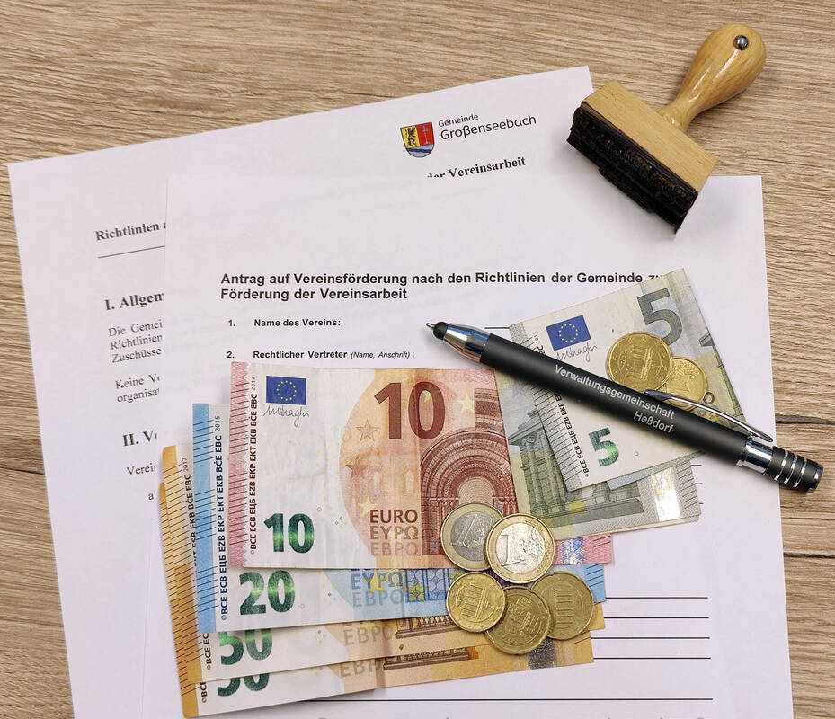 Antrag auf Vereinsförderung