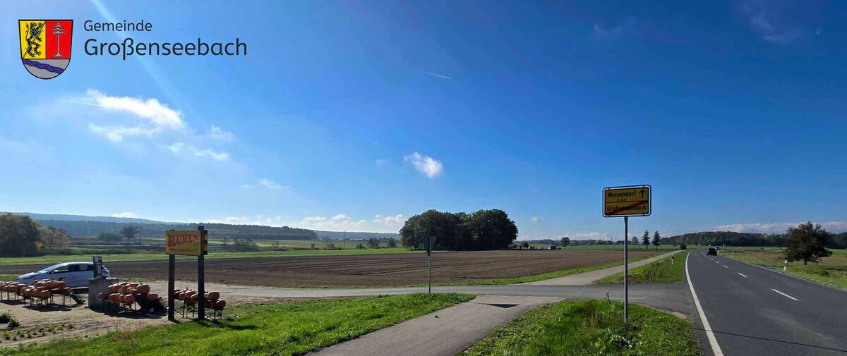 Grundstück geplanter EDEKA-Markt Großenseebach