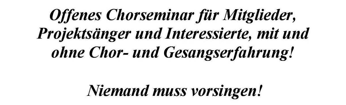 Offenes Chorseminar Heßdorfer Singkreis