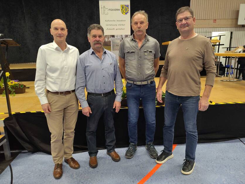 Ehrung für 25 Jahre Feldgeschworene Schorr, Schmitt, Schaub 20.03.26