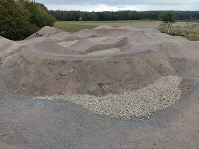 Pumptrack Großenseebach - Baustelle Stand 08.10.2023