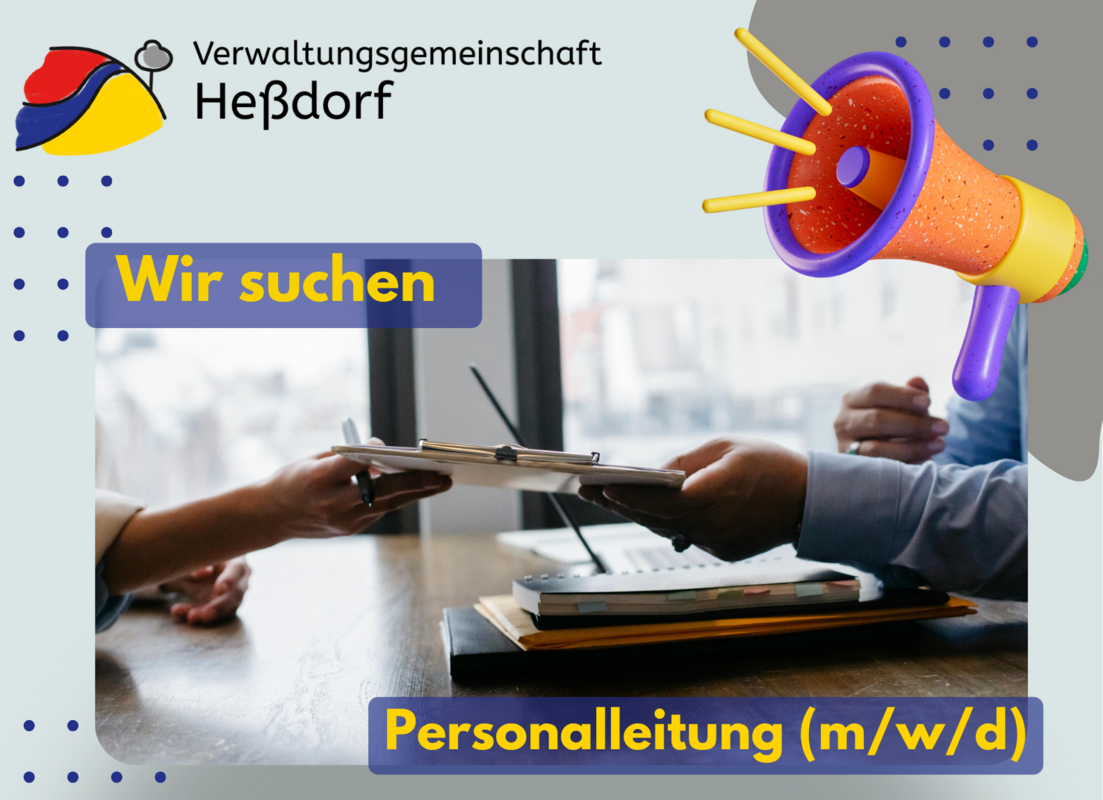 Stellenausschreibung Leitung Personalamt VG Heßdorf