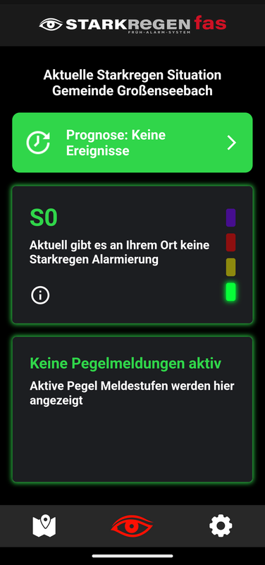 Starkregen-Frühalarmsystem (FAS) Großenseebach - Startseite
