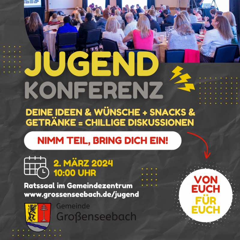 Jugendkonferenz Großenseebach am 2. März 2024 - Plakat