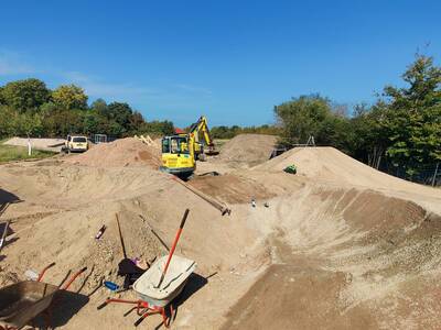 Pumptrack Großenseebach - Baustelle Stand 27.09.2023