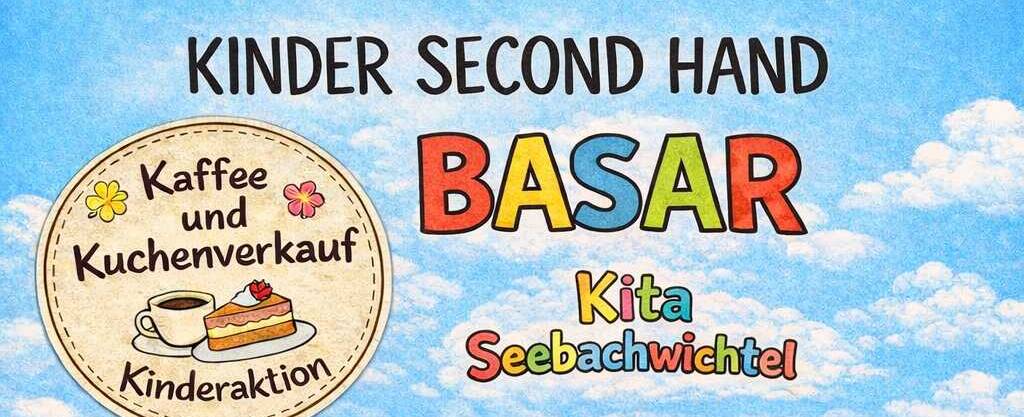 Kinder Second-Hand-Basar Kita Seebachwichtel 15.03.26 - Plakat