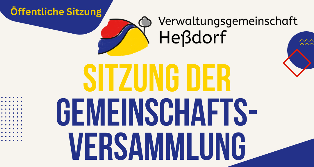 Sitzung der Gemeinschaftsversammlung in Großenseebach am 15.07.25