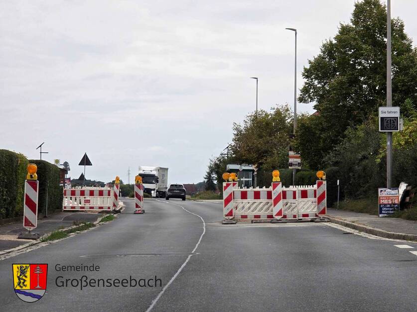 Großenseebach Straßeneinengung Hauptstraße (St2259) ab 23.09.2025