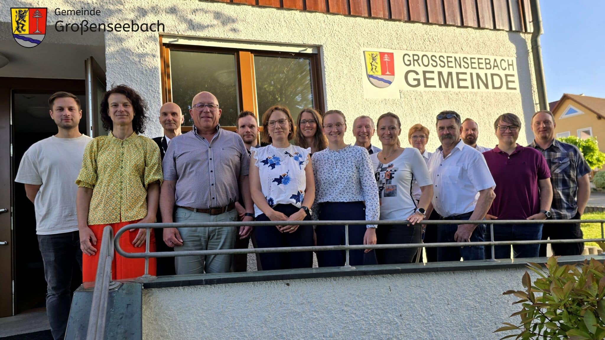 Der Gemeinderat Großenseebach nach der konstituierenden Sitzung am 27. Mai 2026