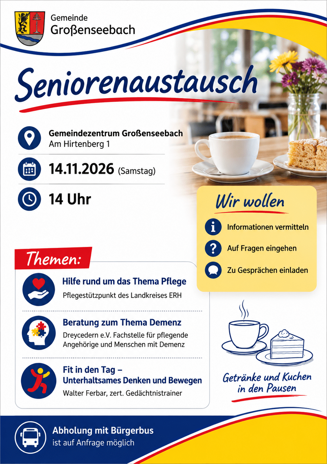 Seniorenaustausch Pflege Demenz Gedächtnistraining