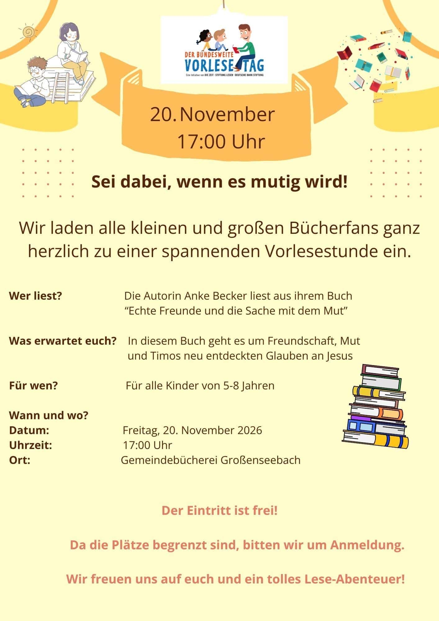 Vorlesetag in der Bücherei Großenseebach
